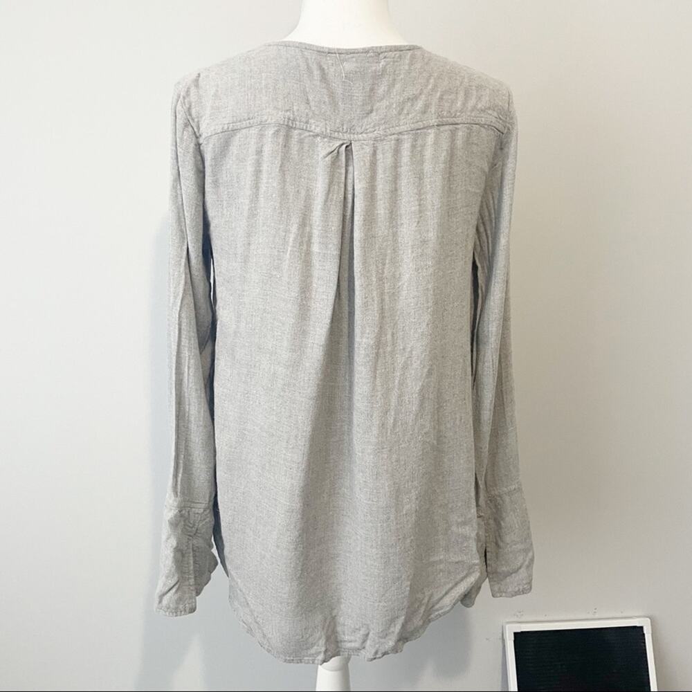 Cloth & Stone gray side tie top high low soft size small Anthropologie - Picture 4 of 9